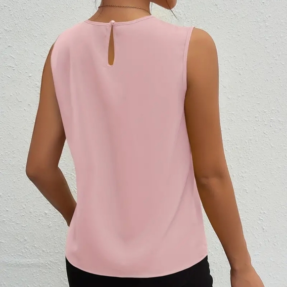 (8245) Pink Boutique sleeveless blouse - Picture 2 of 2